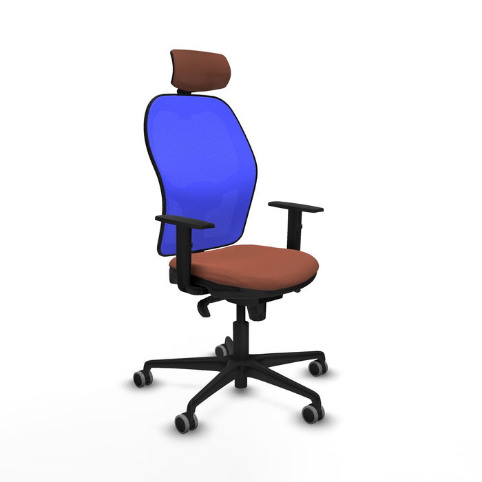 Piqueras y Crespo Chaise de Bureau 1D036G2 Bleu Marron Piqueras y Crespo Chaise de Bureau 1D036G2 Bleu Marron