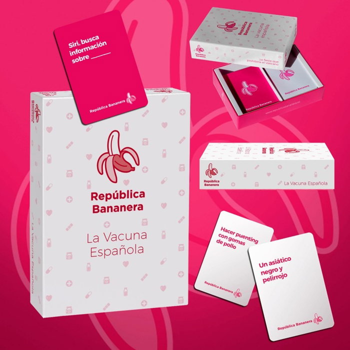 República Bananera - Jeu de Cartes La Vacuna Española - Extension Indépendante - 150 Cartes - PEGI 18
