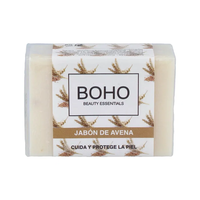 BOHO Savon à l'avoine - Pain de savon 100g - Hydratant et doux BOHO Savon à l'avoine - Pain de savon 100g - Hydratant et doux