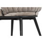 Chaise DKD Home Decor Noir Beige 60 x 66 x 84 cm 66 x 60 x 84 cm