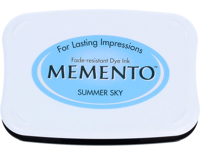 Tsukineko MEMENTO Tampon encreur couleur cielo de verano 95x65mm Tsukineko MEMENTO Tampon encreur couleur cielo de verano 95x65mm