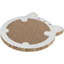 Trixie - Tapis à gratter Junior pour chat avec herbe à chat - Gris clair - 31 x 32.5 cm