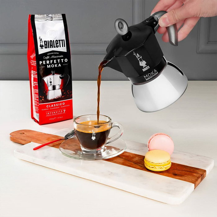 Bialetti Moka Induction Noir 2 Tasses 100 ml