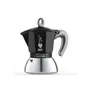 Bialetti Cafetière Italienne MOKA Induction 2 Tasses 100 ml Noir - Espresso Rapide et Savoureux - Compatible Plaques à Induction