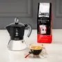 Bialetti Cafetière Italienne MOKA Induction 2 Tasses 100 ml Noir - Espresso Rapide et Savoureux - Compatible Plaques à Induction