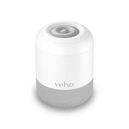 Veho MZ-S Enceinte Bluetooth Portable Sans Fil Puissante 5W - Autonomie 12h - Mode Jumelage - Blanc/Gris