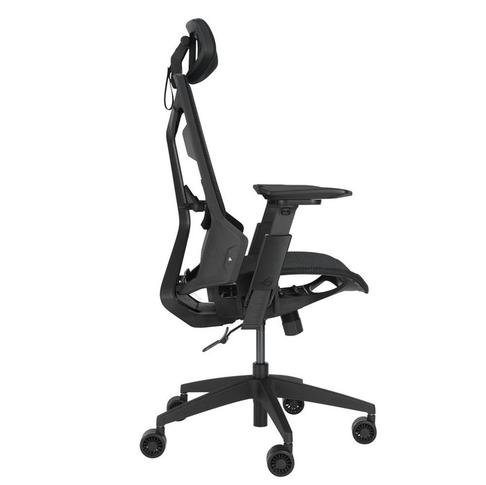 Asus ROG Destrier Core noire, chaise de gaming ergonomique avec dossier en maille, 150 kg max.重量