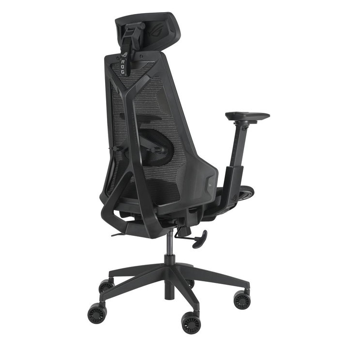 Asus ROG Destrier Core noire, chaise de gaming ergonomique avec dossier en maille, 150 kg max.重量
