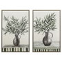 Home ESPRIT Toile ESPRIT Beige Terre cuite Abstrait Shabby Chic 60 x 3,8 x 90 cm (2 Unités)