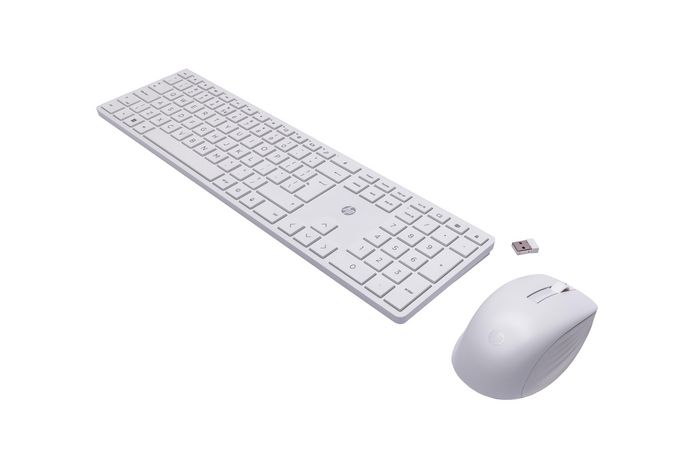 HP Ensemble clavier et souris sans fil 650 Blanc