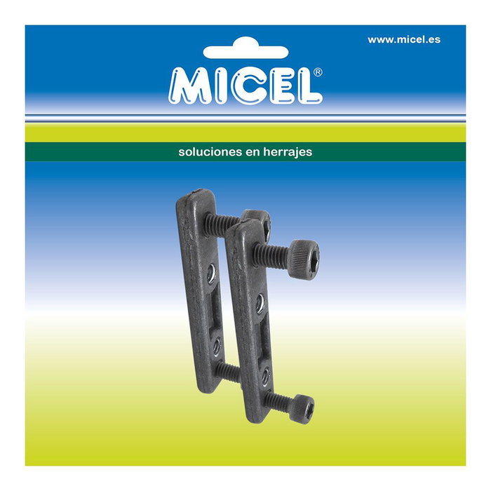 Fixation à platine Micel TLD25 65 x 14,5 x 6 mm Auvent Inférieur