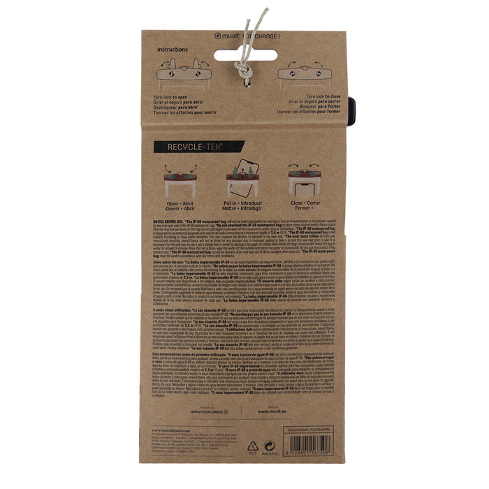 Étui étanche Muvit for Change Noir Universel 6,5" (6,5")