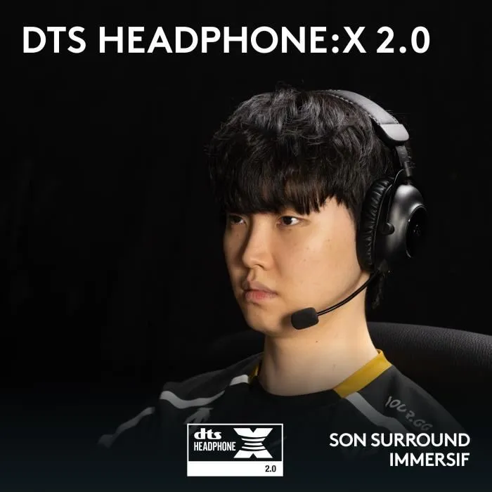 Logitech - Casque gamer sans fil PRO X 2 Lightspeed Black (Réf. 981-001263) avec micro cardioïde Blue VO!CE