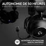 Logitech - Casque gamer sans fil PRO X 2 Lightspeed Black (Réf. 981-001263) avec micro cardioïde Blue VO!CE