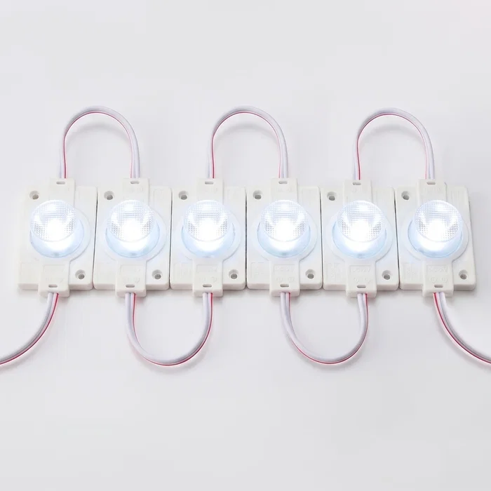 PRO Module LED SMD3030 2W 12V IP65 pour lettres lumineuses, enseignes et caissons lumière, 50 000h, intérieur/extérieur