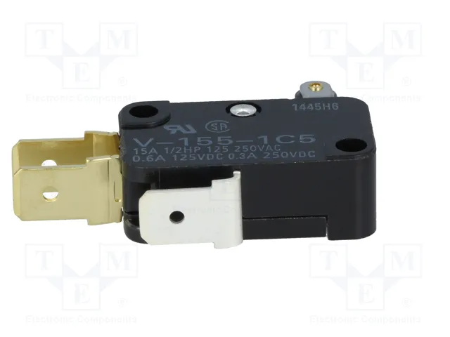 Aratas (Formerly Omron Components) Microcommutateur SNAP ACTION SPDT avec levier à rouleau Aratas (Formerly Omron Components) Microcommutateur SNAP ACTION SPDT avec levier à rouleau