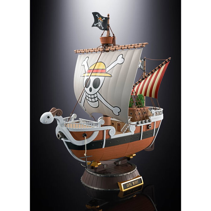 Tamashii Nations Replica Going Merry 25th Memorial Chogokin One Piece 28cm - Statuette avec son 'We Are', 2 bateaux et 14 figurines