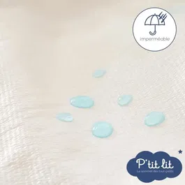 P'Tit Lit - Lot de 2 Protège-Matelas Bébé 70x140 cm - Anti-Acariens, Imperméable, Absorbant, 100% Coton Bouclette - OEKO-TEX