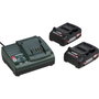Metabo BS 18 L Perceuse-visseuse sans fil avec 2x 2Ah et metaBOX