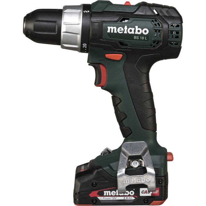 Metabo BS 18 L Perceuse-visseuse sans fil avec 2x 2Ah et metaBOX