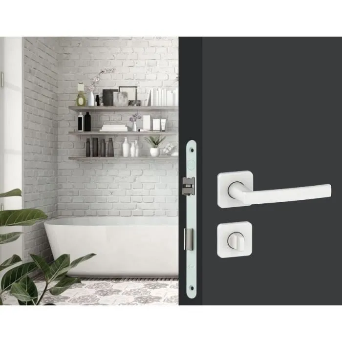 Serrure à encastrer à condamnation YALE Y73R-A40/B/SC - NF Niveau 2, axe 40 mm, coffre 135 mm, gâche incluse, blanc