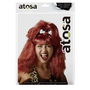 Peluca Peluca De Troglodita Pelirroja Con Diadema De Hueso - Perruque Trogloïde Rousse à Diadème en Os 140 g - Déguisement Sauvage pour Fêtes