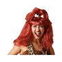 BigBuy Carnival Perruque de Troglodyte Pelirroja avec Diadema de Hueso