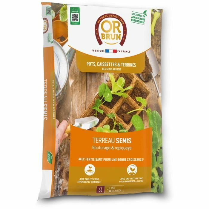 Or Brun Terreau Semis Brun 6L Or Brun Terreau Semis Brun 6L