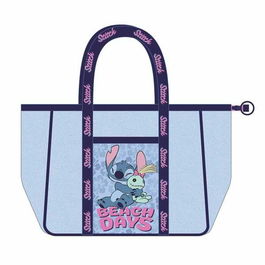 Sac de plage Stitch Bleu 62,0 x 39,0 x 20,0 cm