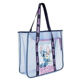 Cerdá Sac de plage Premium Stitch, 62.0 x 39.0 x 20.0 cm, Bleu, à partir de 3 ans