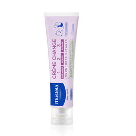 Mustela Crème Bébé 1-2-3 Soin intégral pour les fesses, prévention et réparation, dès la naissance, 100 ml