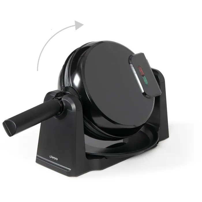 Livoo Gaufrier rotatif DOP252 Ø17,5 cm - 1000 W