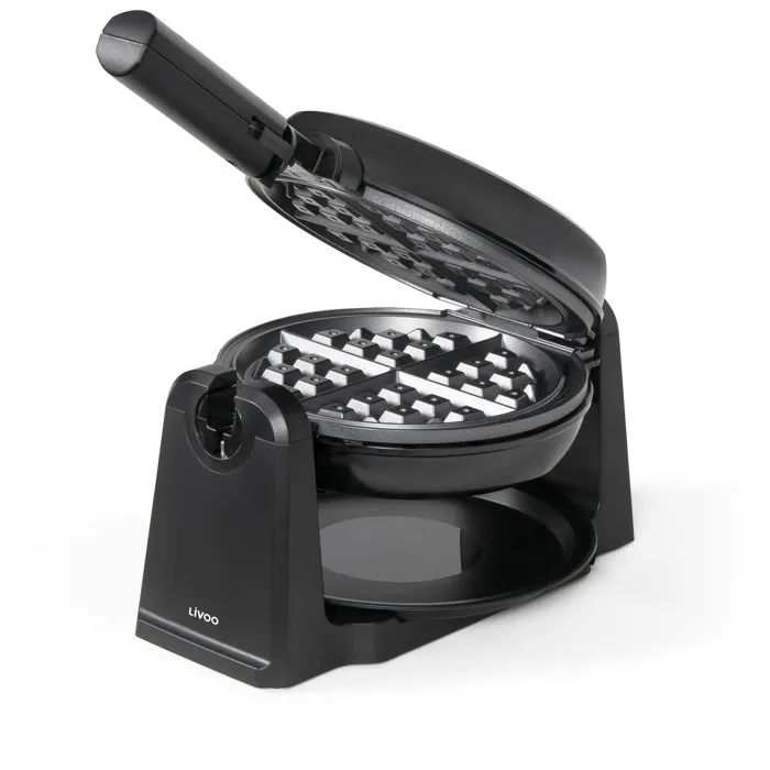 Livoo Gaufrier rotatif DOP252 Ø17,5 cm - 1000 W
