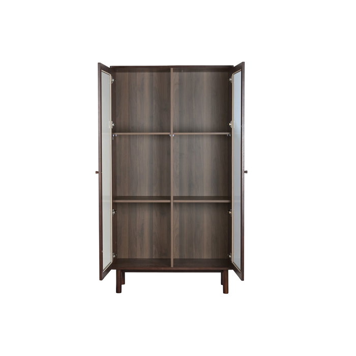 Home ESPRIT Présentoir Verre et Bois MDF
