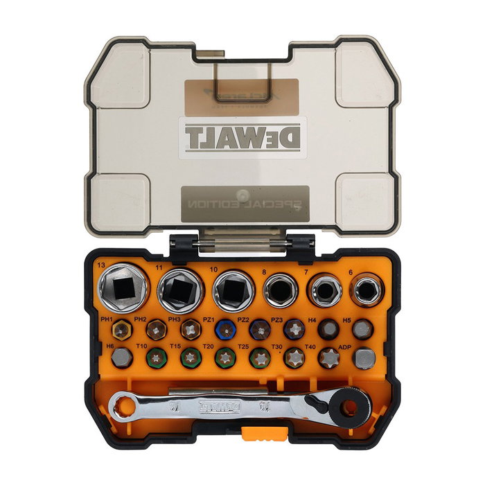 Dewalt Jeu de cliquet, embouts et douilles édition McLaren, 24 pièces Dewalt Jeu de cliquet, embouts et douilles édition McLaren, 24 pièces