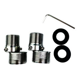Verhal Kit d'excentriques extensibles rotatoires 360°, 40-50 mm, filetage ½ - ¾ pouce