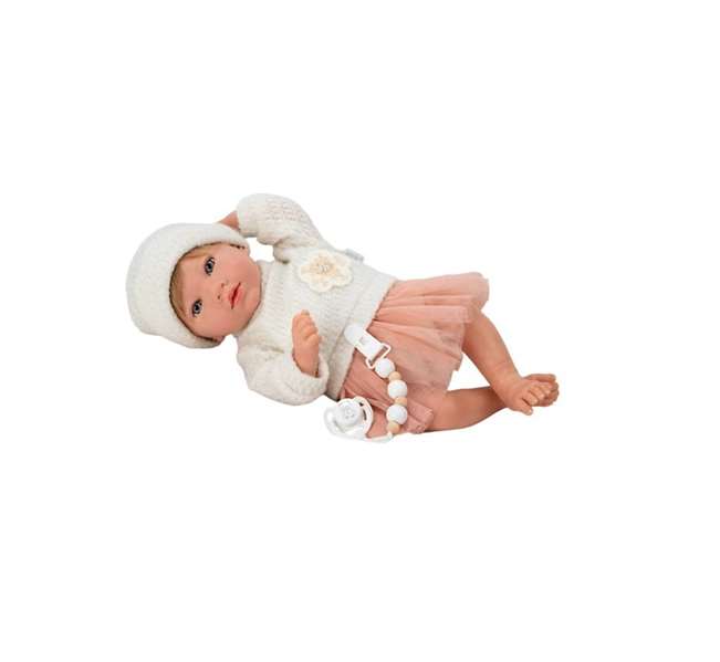 Muñecas Arias Reborn Julia Rosa, poupée réaliste de 40 cm avec coussin, pour enfant à partir de 36 mois Muñecas Arias Reborn Julia Rosa, poupée réaliste de 40 cm avec coussin, pour enfant à partir de 36 mois