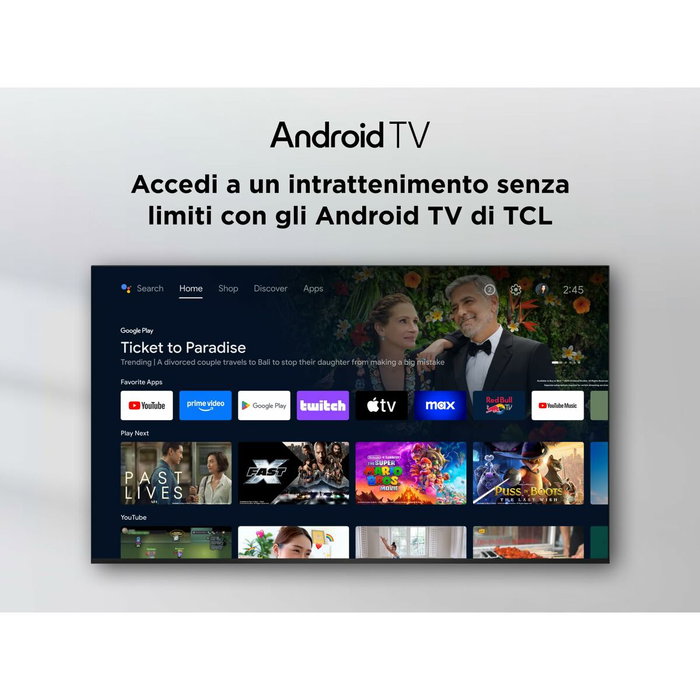 TV intelligente TCL 32V5C Full HD 32" HDR HDR10 QLED
