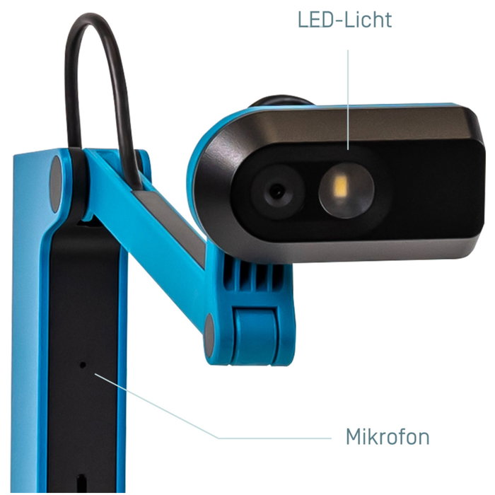 IPEVO VZ-X Visualiser 8MP HDMI & USB Bleu