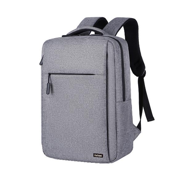 Nilox NXBK035 Mochila pour Portable 15.6 Pouces Gris Sac à Dos Ordinateur