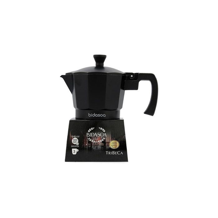 Cafetera Aluminio y Acero Tribeca Bidasoa 3 Tazas (6 Unidades) Cafetera Aluminio y Acero Tribeca Bidasoa 3 Tazas (6 Unidades)