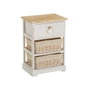 BigBuy Home Caisson à Tiroirs SWEET HEART Crème Naturel