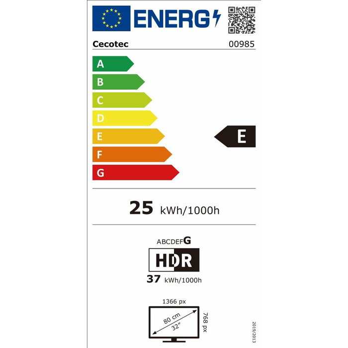 TV intelligente Cecotec Full HD 4K Ultra HD 32" LED HDR HDR10