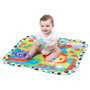Playgro Gym Musical Jardin Joyeux avec Sonnette, Fleur à Mordiller, Lion Musical, Miroir et Rubans Tactiles - Multilingue