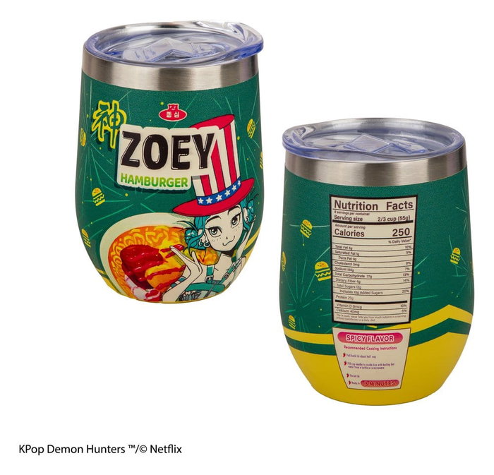 KPop Demon Hunters mug de voyage Zoey Hamburger