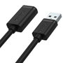 Unitek Câble USB Y-C417GBK Noir 3 m