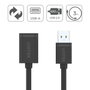 Unitek Câble USB Y-C417GBK Noir 3 m