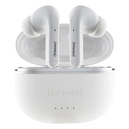 Intenso Buds T300A – Écouteurs Bluetooth TWS avec ANC, Bluetooth 5.3, autonomie 35h, blanc