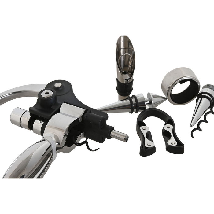 Set d'Accessoires pour Vin Home ESPRIT Naturel Bambou Acier inoxydable