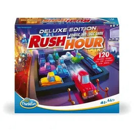 Ravensburger - Rush Hour Deluxe - Nouvelle édition - Jeu de réflexion en métal avec 120 défis inédits - 5 niveaux de difficulté - À partir de 8 ans
